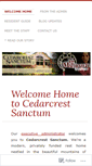 Mobile Screenshot of cedarcrestsanctum.com